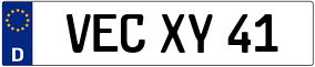 Trailer License Plate
